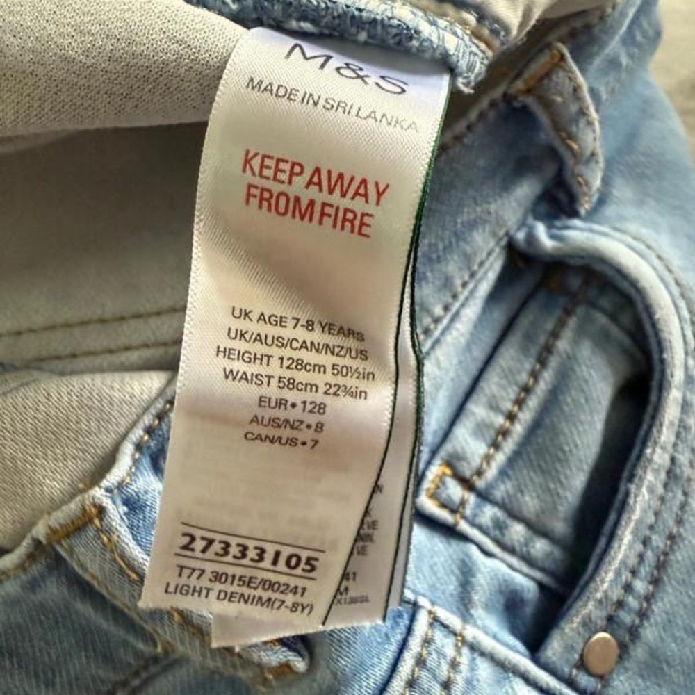 Denim M&S girls Daisy flare jeans